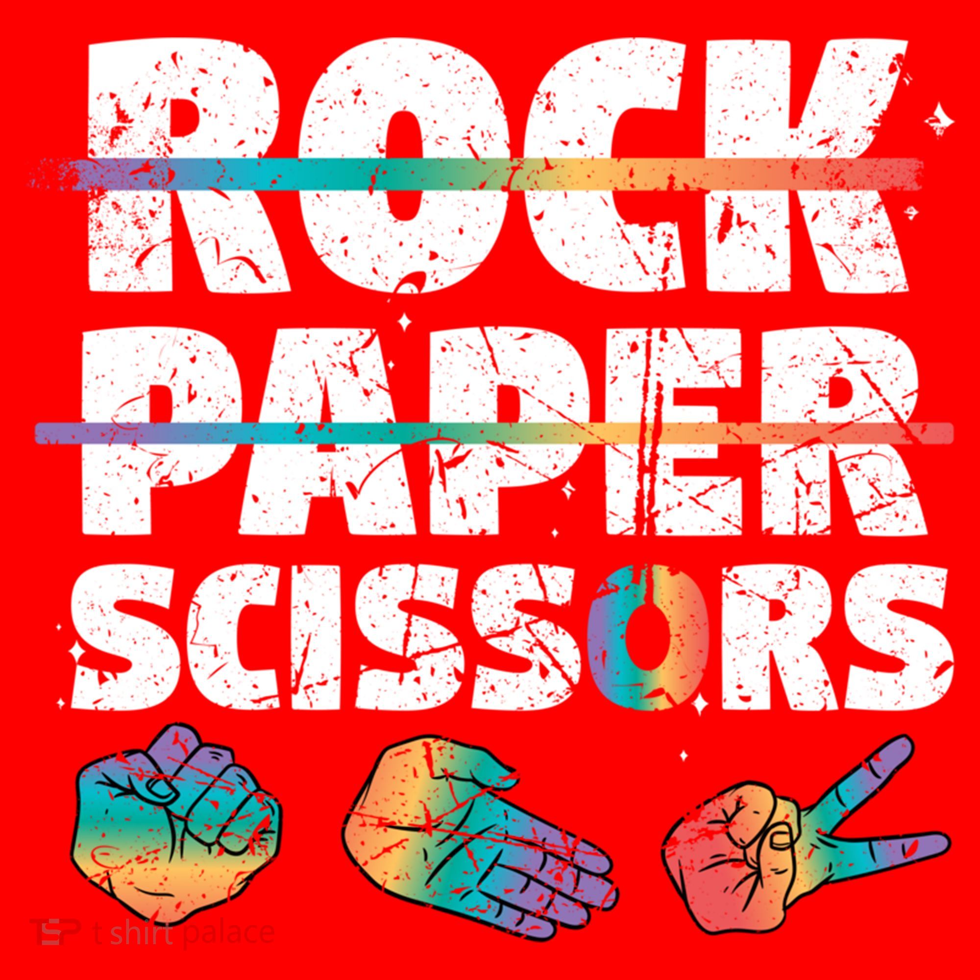 Lesbian Pride Gift Rainbow Lgbt Rock Paper Scissors Great Gift Santa Hat
