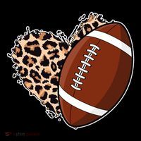 Leopard Print Heart Love Football Fan Coffee Mug thumb 5