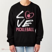 Love Pickleball Heart Pickle Ball Women's Sweatshirt thumb 0