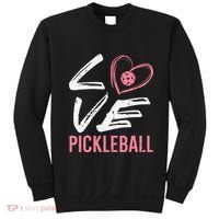 Love Pickleball Heart Pickle Ball Sweatshirt thumb 0