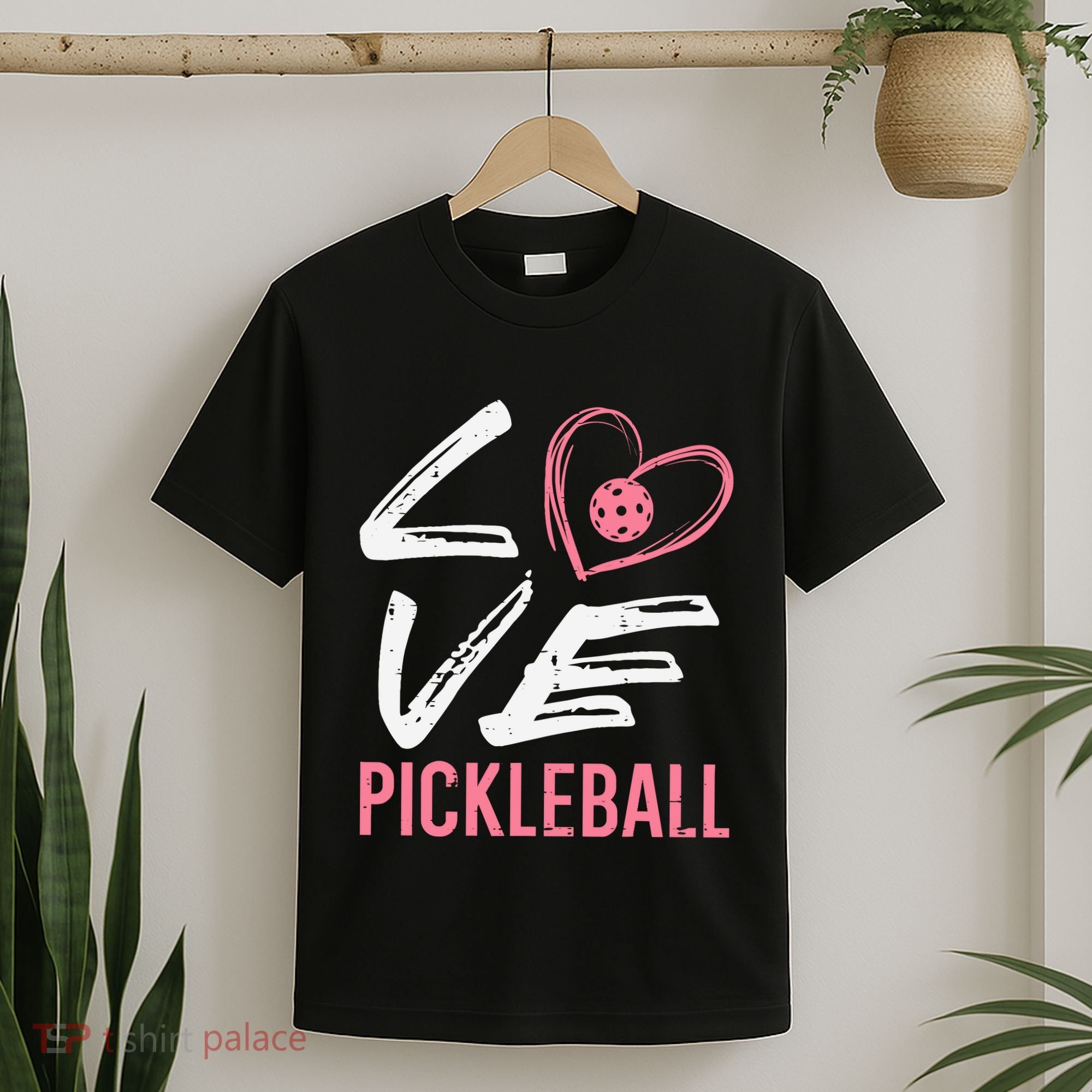 Love Pickleball Heart Pickle Ball T-Shirt