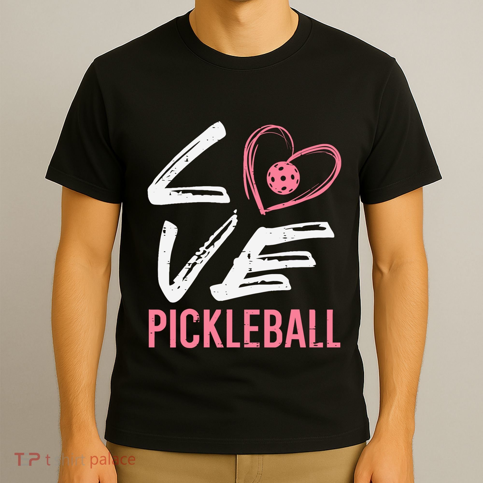 Love Pickleball Heart Pickle Ball T-Shirt