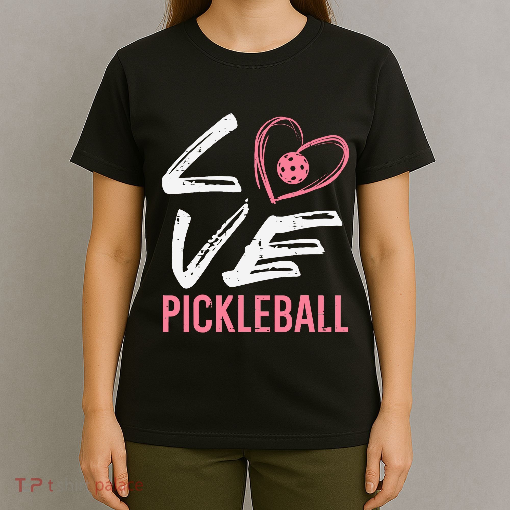 Love Pickleball Heart Pickle Ball T-Shirt