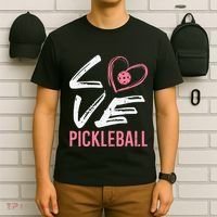 Love Pickleball Heart Pickle Ball T-Shirt thumb 6