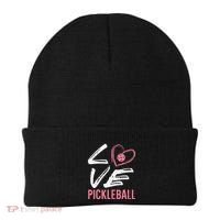 Love Pickleball Heart Pickle Ball Beanie thumb 0