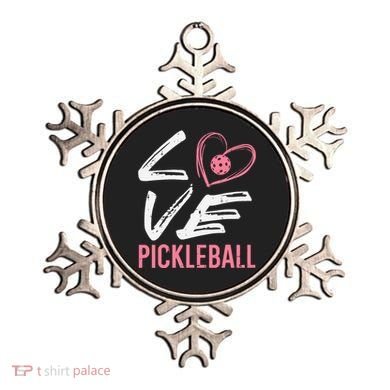 Love Pickleball Heart Pickle Ball Ornament