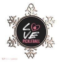 Love Pickleball Heart Pickle Ball Ornament thumb 0
