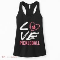 Love Pickleball Heart Pickle Ball Women's Tank Top thumb 0