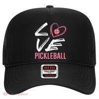 Love Pickleball Heart Pickle Ball Hat thumb 0