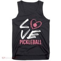 Love Pickleball Heart Pickle Ball Tank Top thumb 0