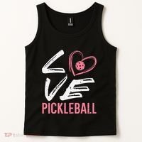 Love Pickleball Heart Pickle Ball Tank Top thumb 2