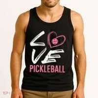 Love Pickleball Heart Pickle Ball Tank Top thumb 3