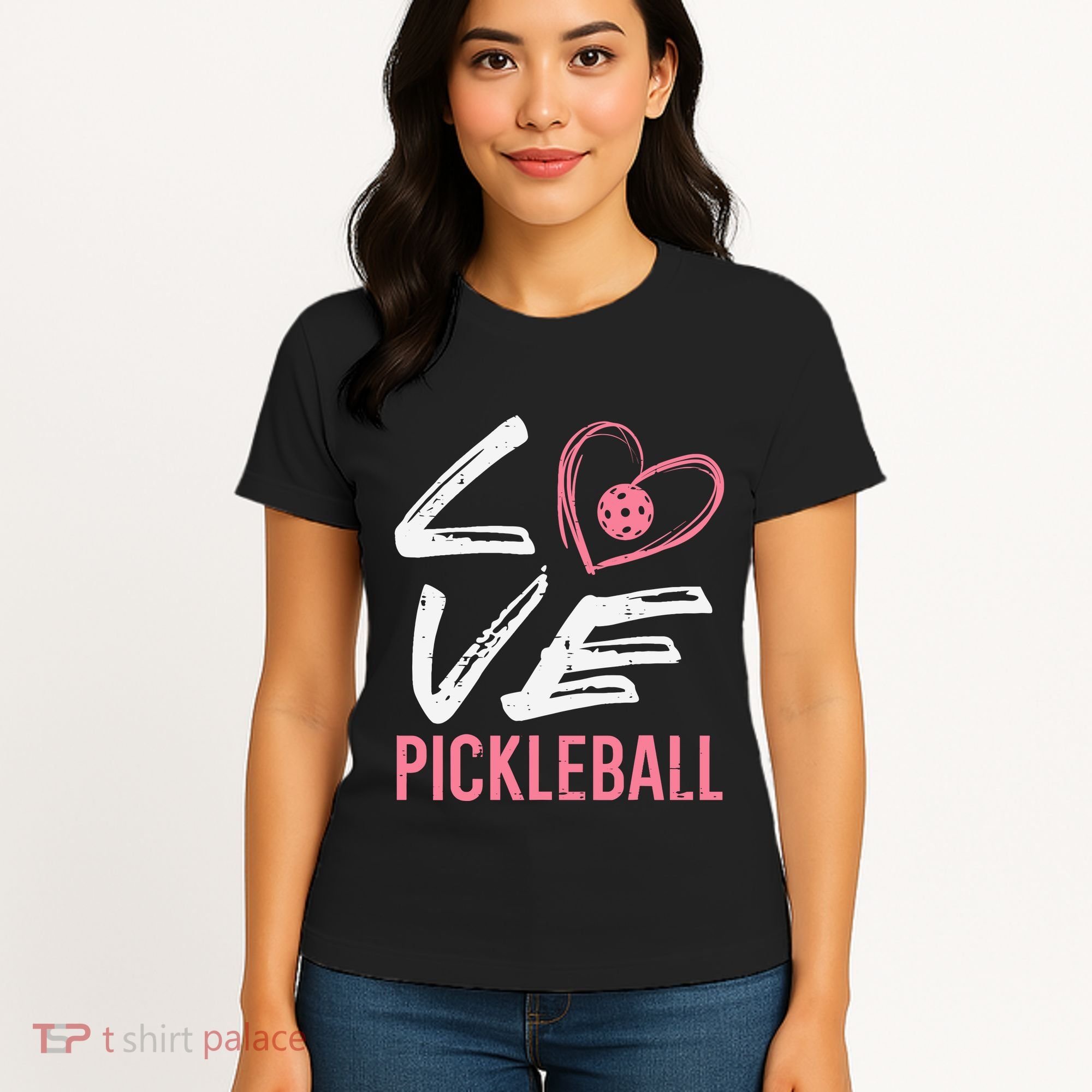 Love Pickleball Heart Pickle Ball Women's T-Shirt