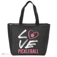 Love Pickleball Heart Pickle Ball Tote Bag thumb 0