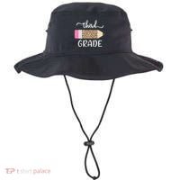 Leopard Print Hello Third Grade First Day Of School Teacher Funny Gift Bucket Hat thumb 0