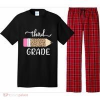 Leopard Print Hello Third Grade First Day Of School Teacher Funny Gift Pajama Set thumb 0