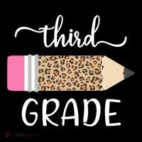 Leopard Print Hello Third Grade First Day Of School Teacher Funny Gift Ornament thumb 1