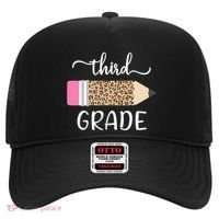 Leopard Print Hello Third Grade First Day Of School Teacher Funny Gift Hat thumb 0