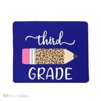 Leopard Print Hello Third Grade First Day Of School Teacher Funny Gift Mousepad thumb 0