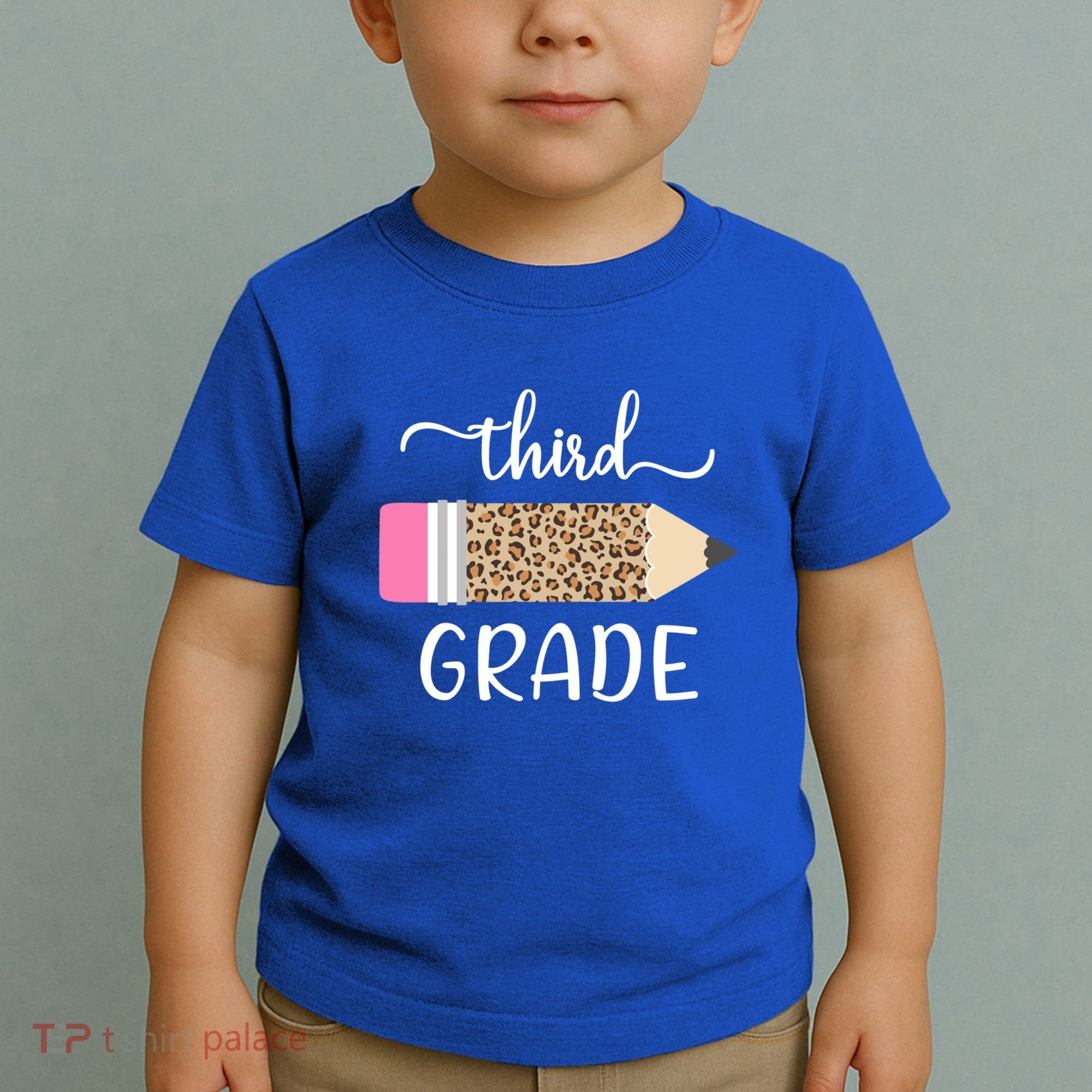 Leopard Print Hello Third Grade First Day Of School Teacher Funny Gift Toddler T-Shirt