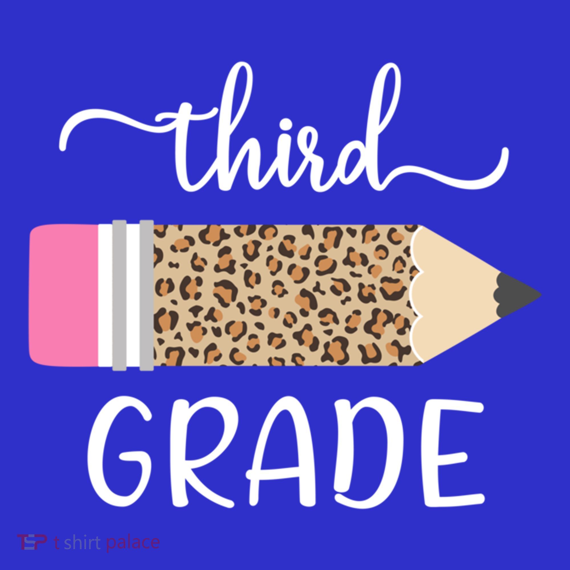 Leopard Print Hello Third Grade First Day Of School Teacher Funny Gift Women's Long Sleeve Shirt
