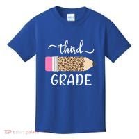Leopard Print Hello Third Grade First Day Of School Teacher Funny Gift Kids T-Shirt thumb 0