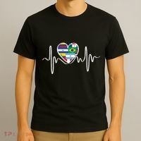 Latino Pulse Heart Hispanic Heritage T-Shirt thumb 3
