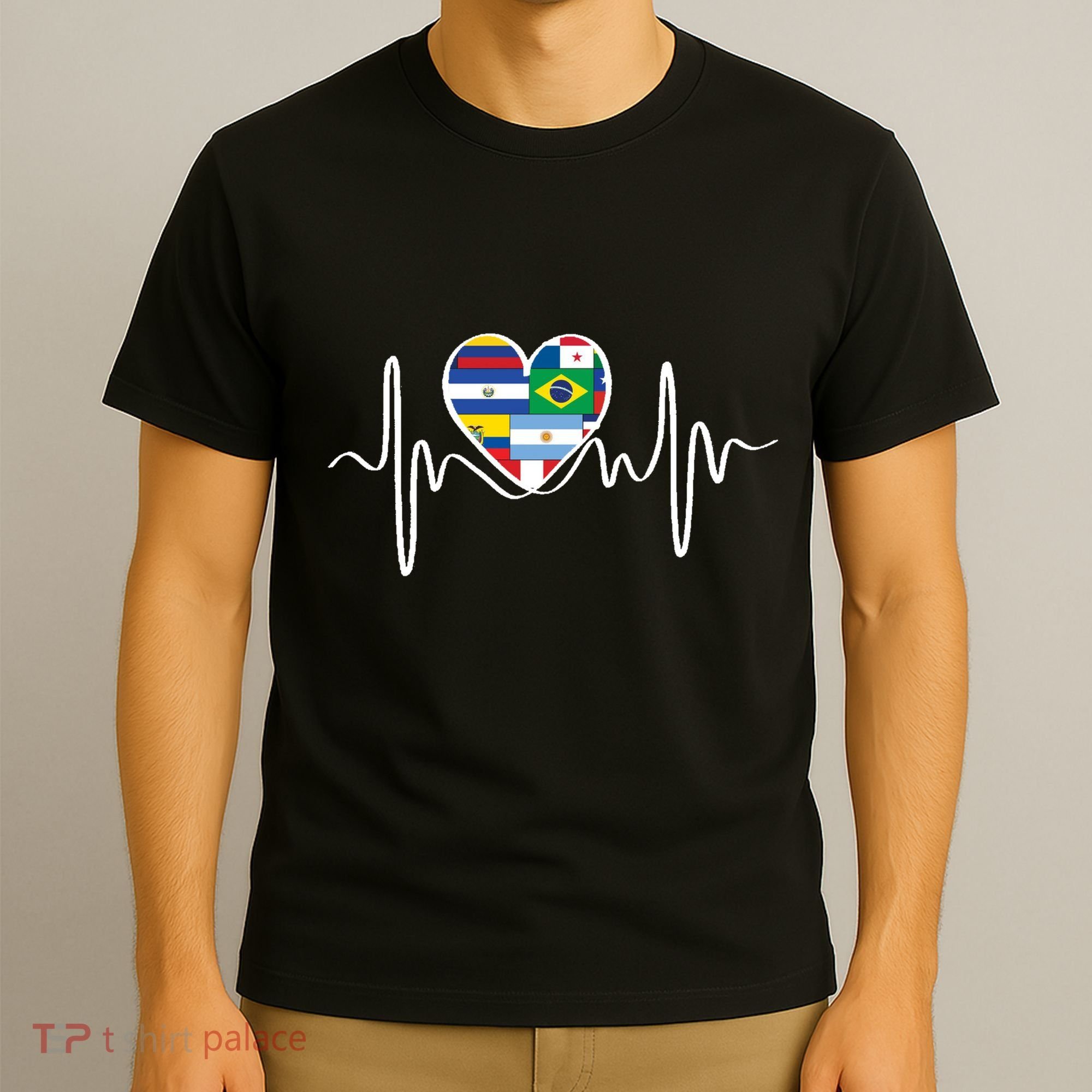 Latino Pulse Heart Hispanic Heritage T-Shirt
