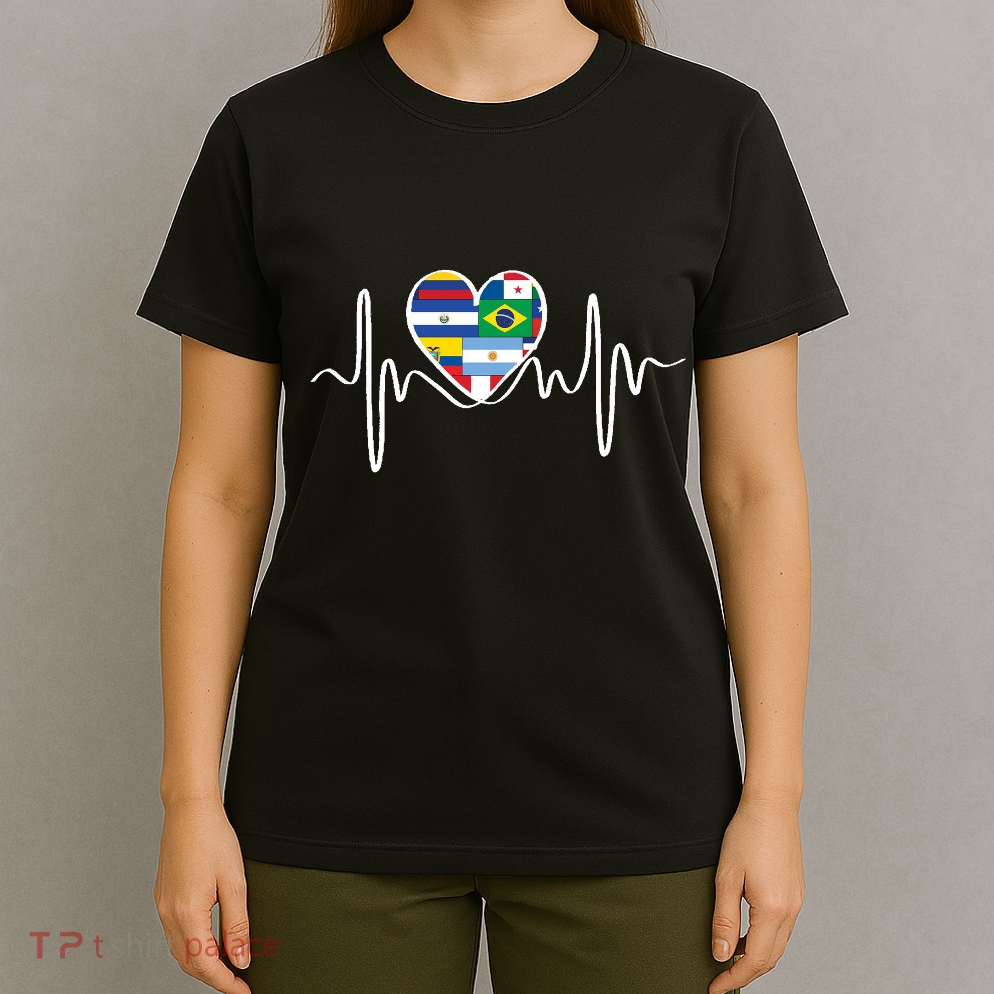 Latino Pulse Heart Hispanic Heritage T-Shirt
