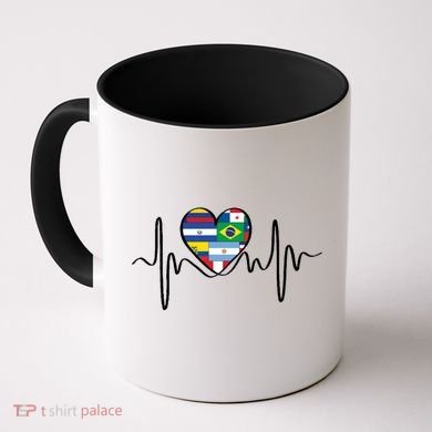 Latino Pulse Heart Hispanic Heritage Coffee Mug