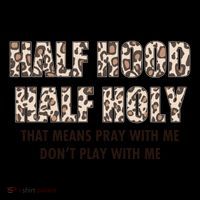 Leopard Print Half Hood Half That Means Pray With Me Dont Play With Me Coffee Mug thumb 5