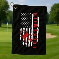 Locksmith Picking I Locksmithing I Key I Locksmith Golf Towel thumb 1