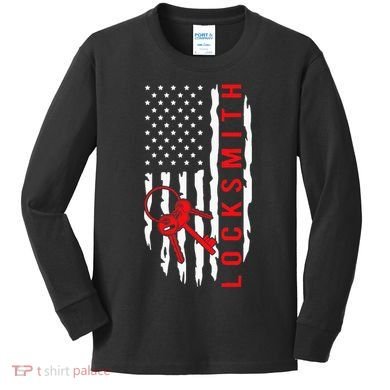 Locksmith Picking I Locksmithing I Key I Locksmith Kids Long Sleeve Shirt