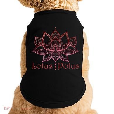 Lotus Potus In Red And Shades Doggie Tank