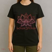 Lotus Potus In Red And Shades T-Shirt thumb 4