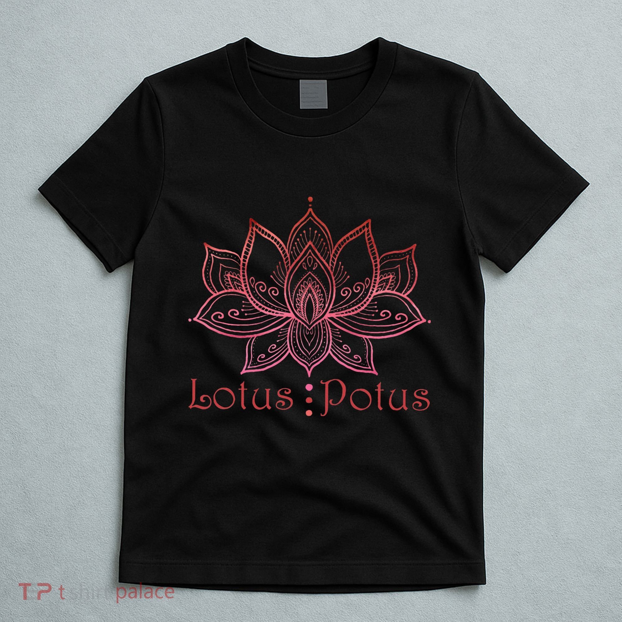 Lotus Potus In Red And Shades T-Shirt
