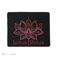 Lotus Potus In Red And Shades Mousepad thumb 0