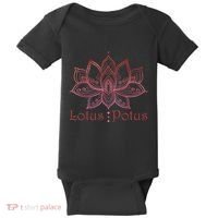 Lotus Potus In Red And Shades Baby Bodysuit thumb 0
