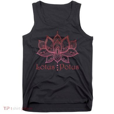 Lotus Potus In Red And Shades Tank Top
