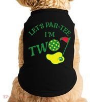 Let's Par I'm Two Golf 2nd Birthday Doggie Tank thumb 0