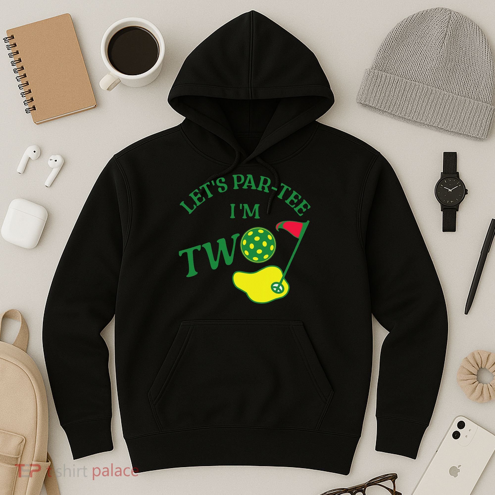 Let's Par I'm Two Golf 2nd Birthday Hoodie