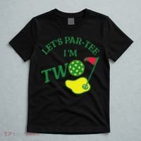 Let's Par I'm Two Golf 2nd Birthday T-Shirt thumb 5