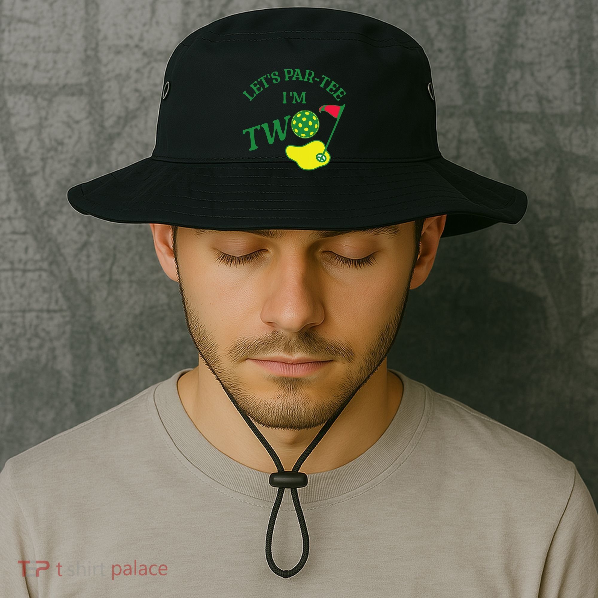 Let's Par I'm Two Golf 2nd Birthday Bucket Hat