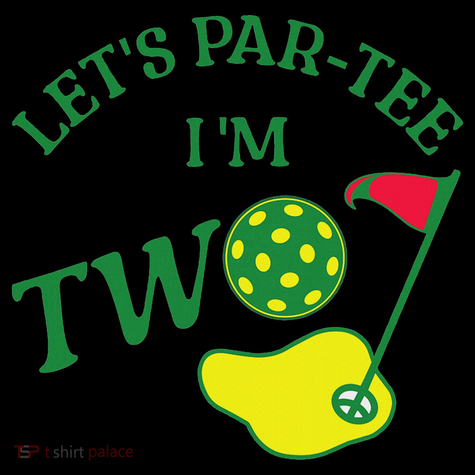 Let's Par I'm Two Golf 2nd Birthday Coaster