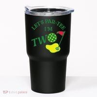 Let's Par I'm Two Golf 2nd Birthday Tumbler thumb 0