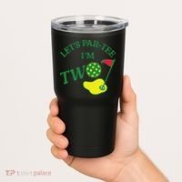 Let's Par I'm Two Golf 2nd Birthday Tumbler thumb 2