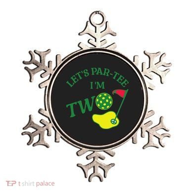 Let's Par I'm Two Golf 2nd Birthday Ornament