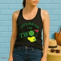 Let's Par I'm Two Golf 2nd Birthday Women's Tank Top thumb 2