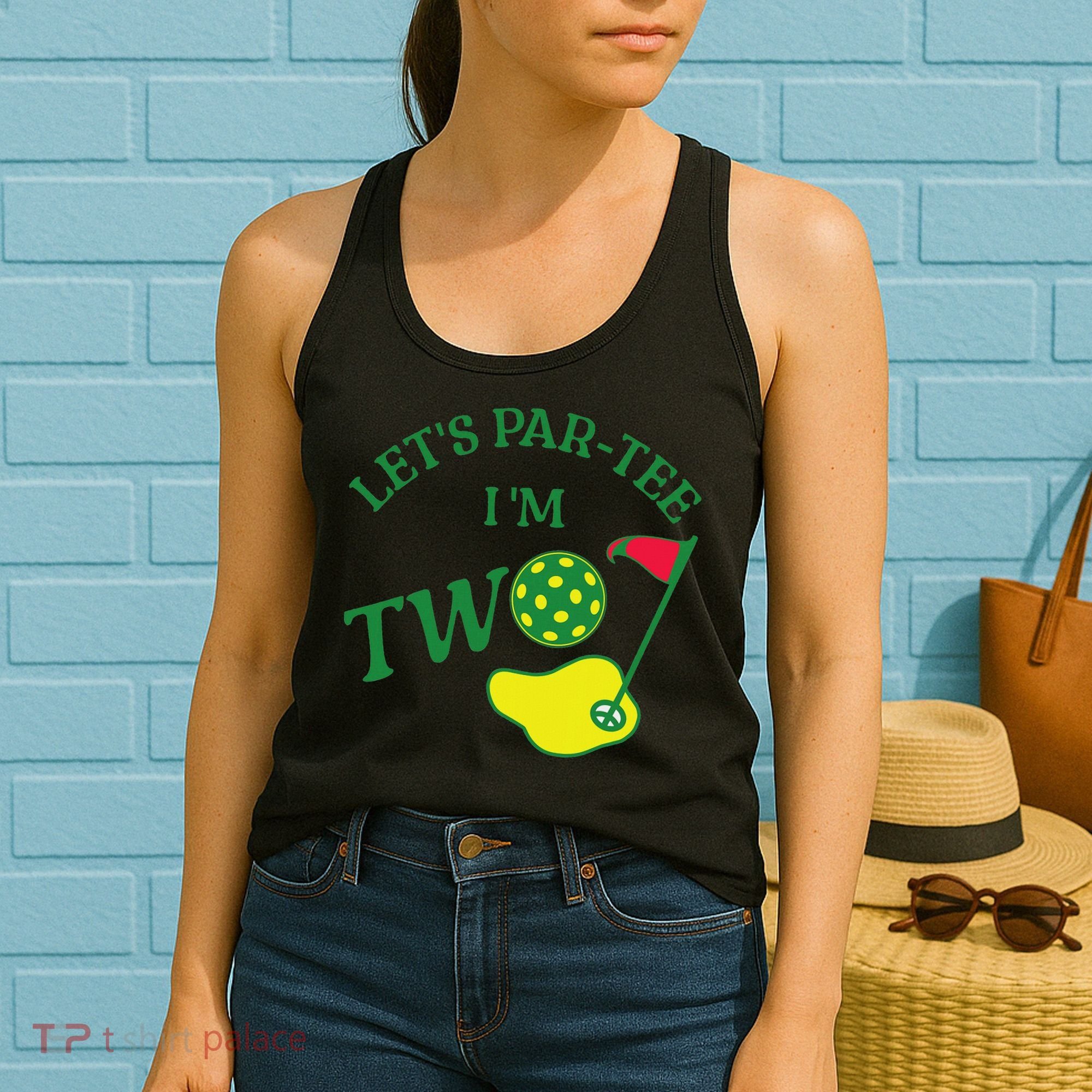 Let's Par I'm Two Golf 2nd Birthday Women's Tank Top