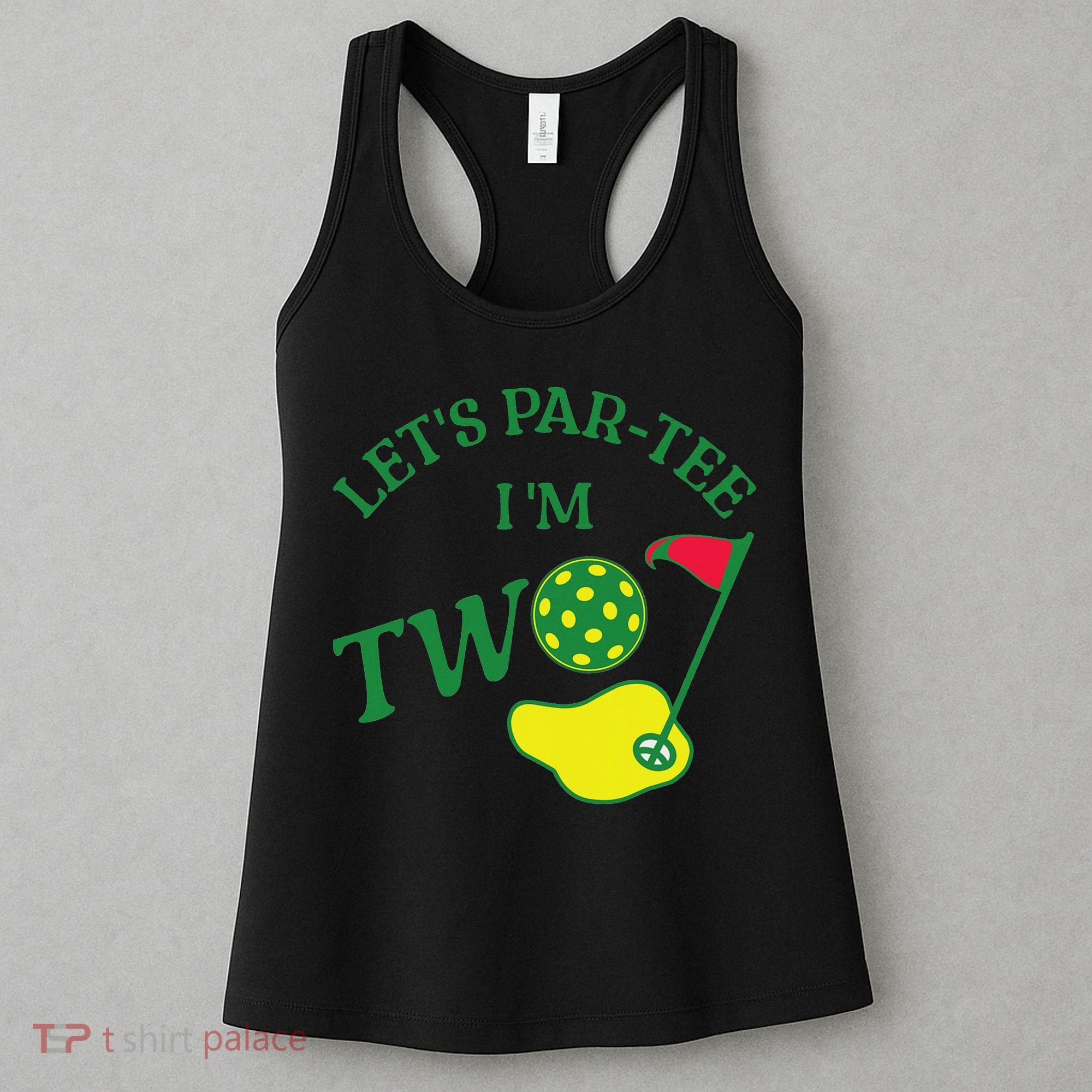 Let's Par I'm Two Golf 2nd Birthday Women's Tank Top